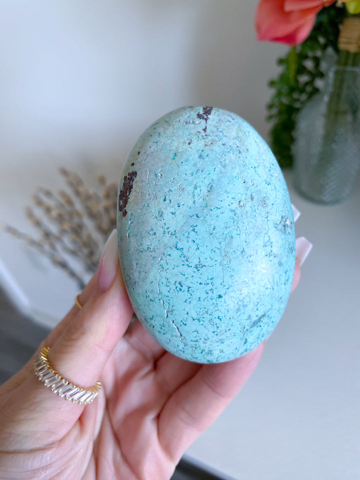 Blue Turquoise Palm Stone #4