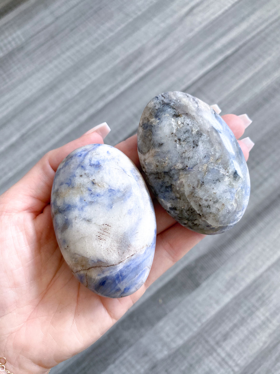 B Quality Afghanite Palm Stone