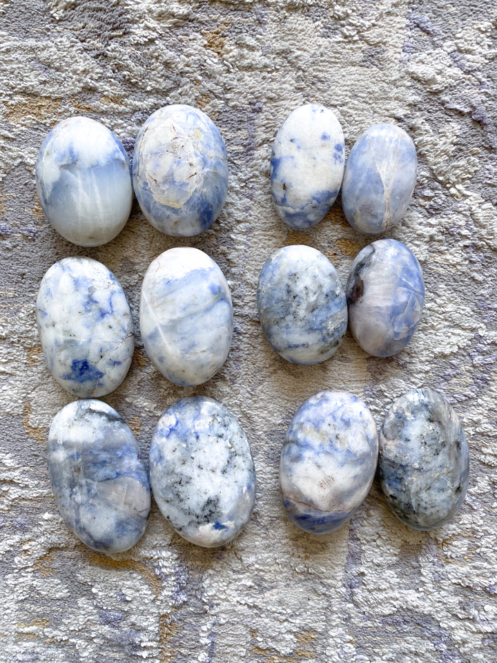 B Quality Afghanite Palm Stone