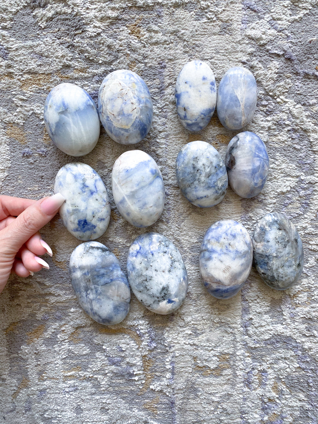 B Quality Afghanite Palm Stone
