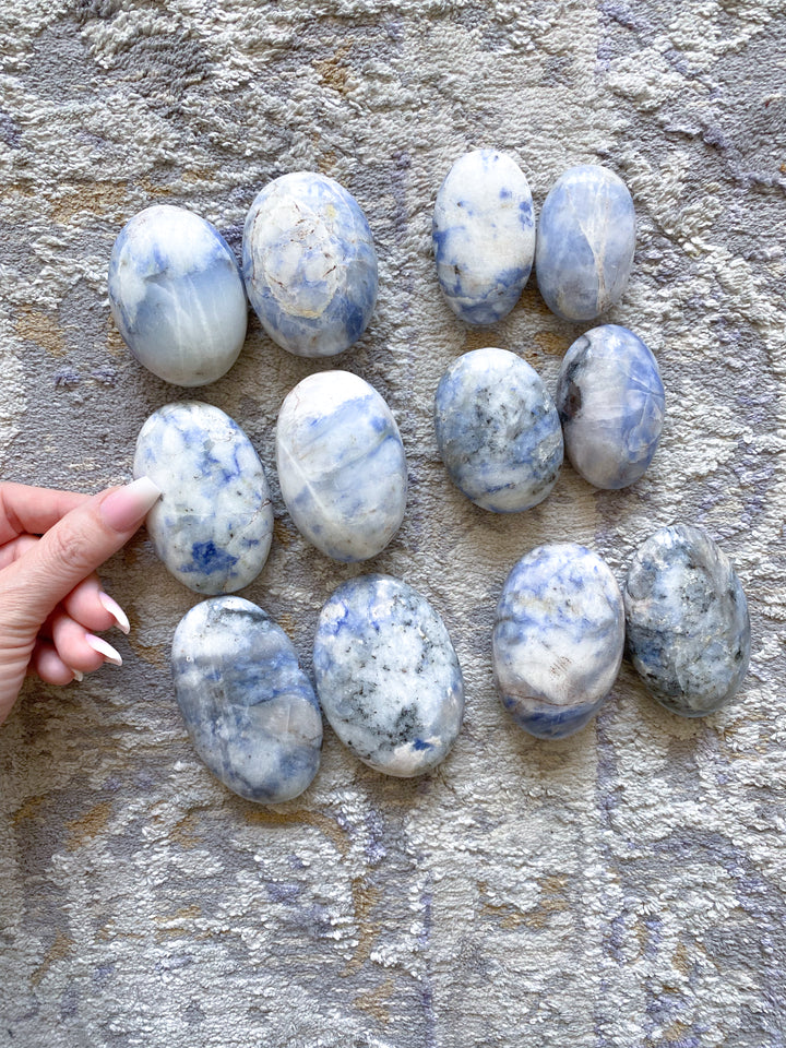 B Quality Afghanite Palm Stone
