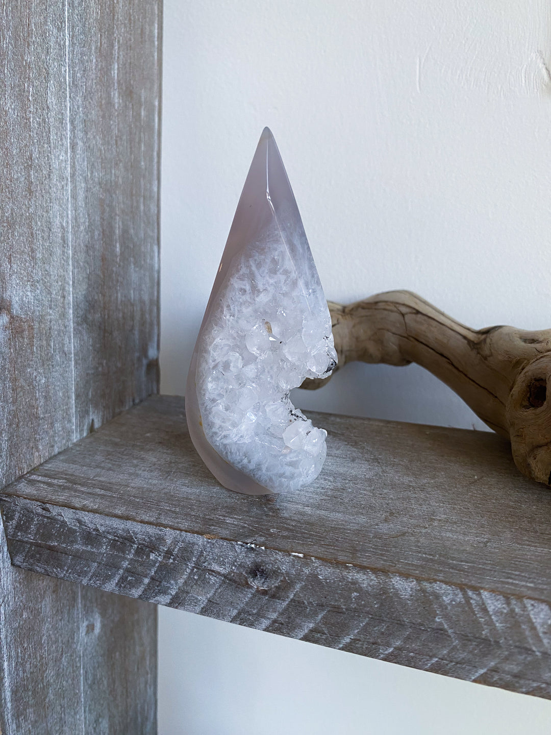 Unique Gray Agate Flame #3