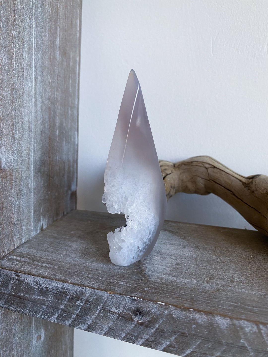 Unique Gray Agate Flame #3