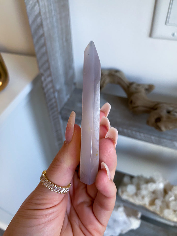 Unique Gray Agate Flame #3