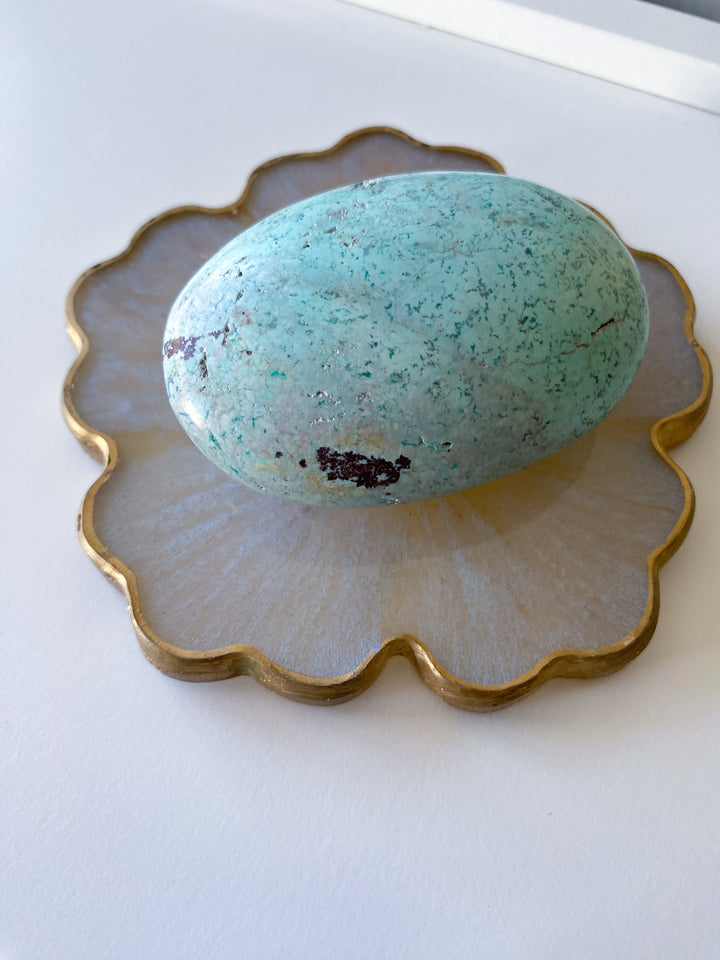 Blue Turquoise Palm Stone #4