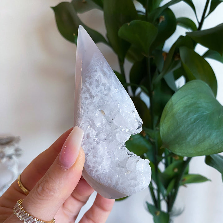 Unique Gray Agate Flame #3