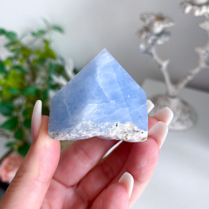 X Small Blue Calcite Top Polish 
