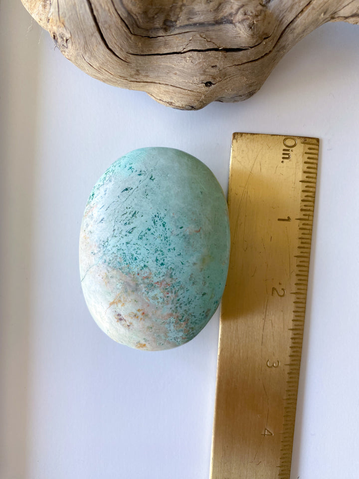 Baby Blue Turquoise Palm Stone