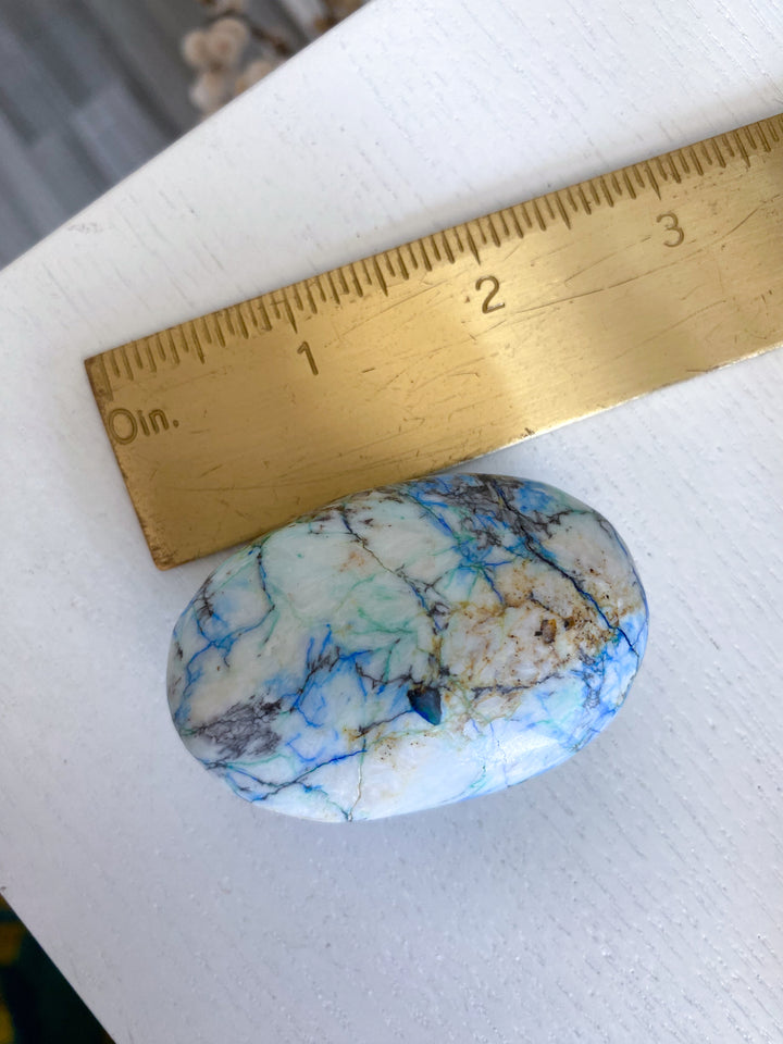 Duality Azurite Malachite Palm Stone #2