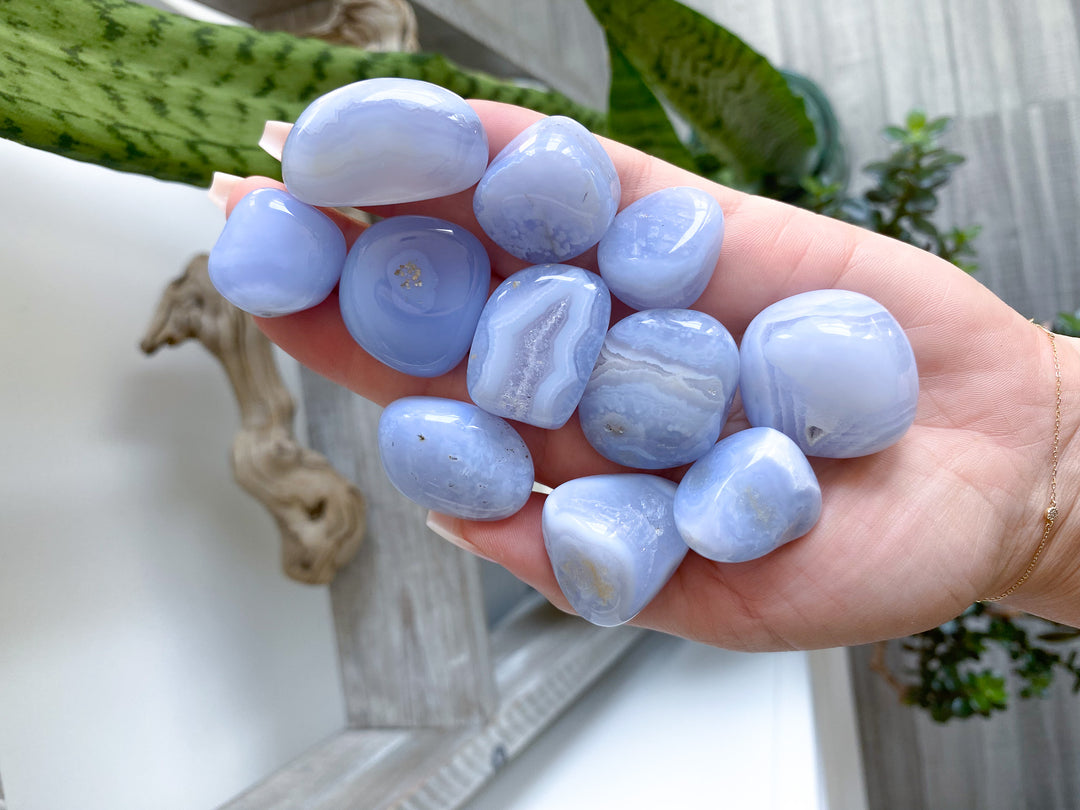 Blue Lace Agate Large Tumble