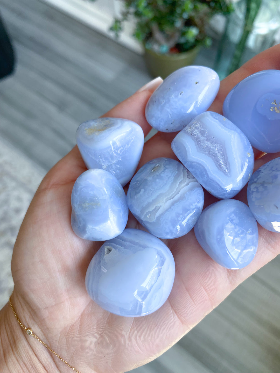 Blue Lace Agate Large Tumble