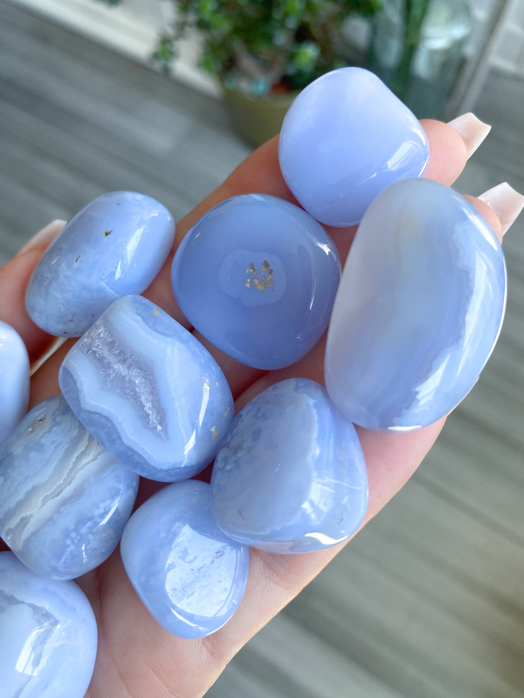 Blue Lace Agate Large Tumble