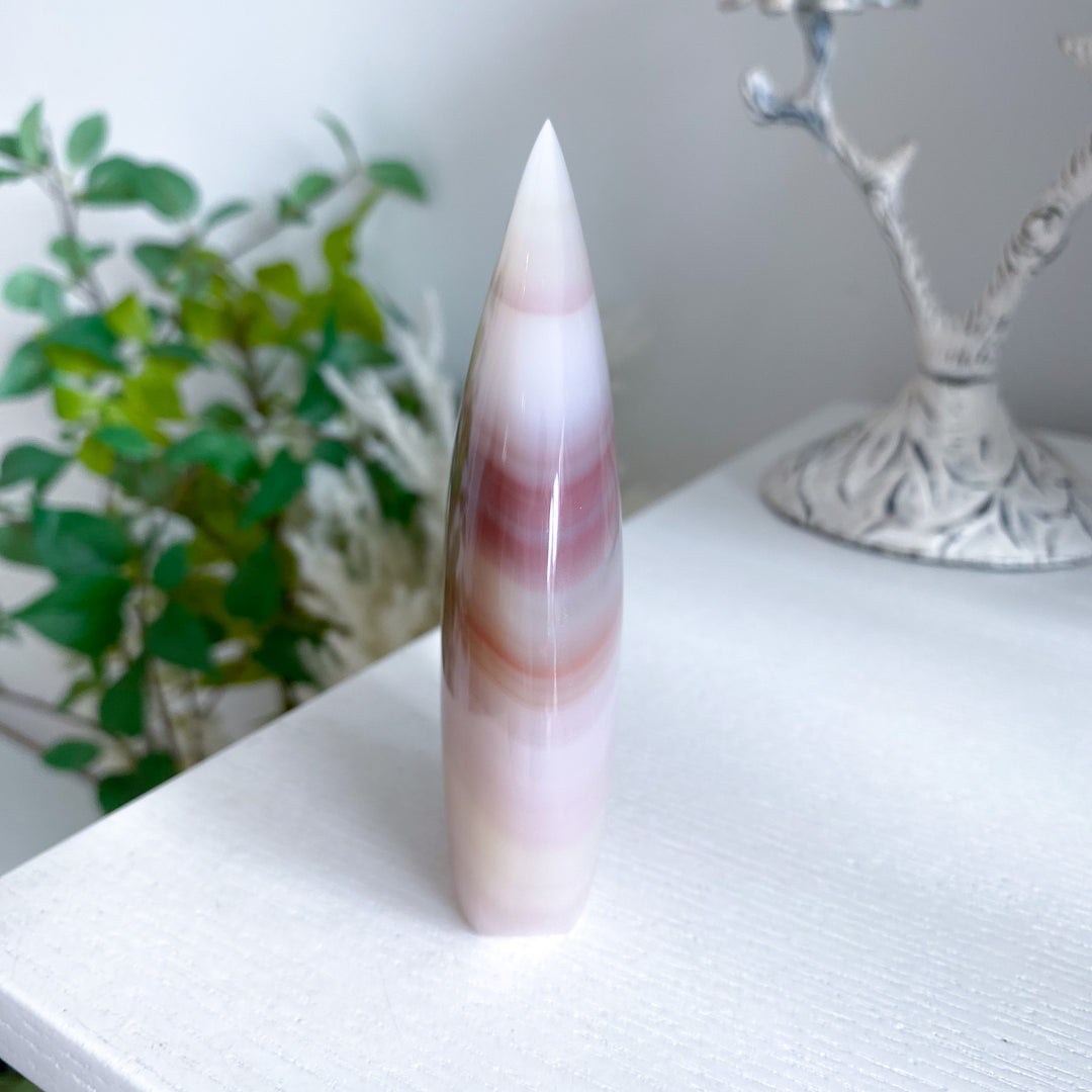 Pink Banded Onyx Flame 