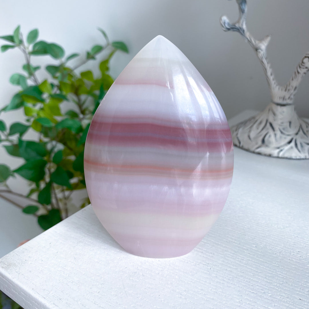 Pink Banded Onyx Flame 