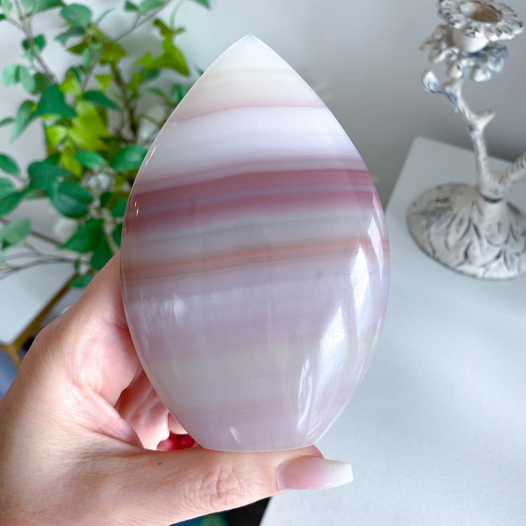 Pink Banded Onyx Flame 
