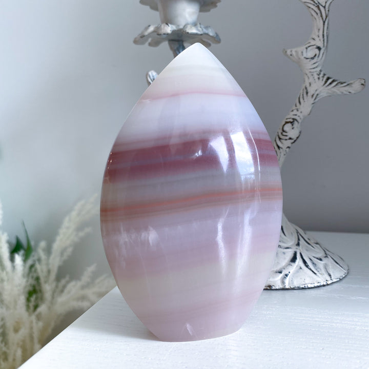 Pink Banded Onyx Flame 