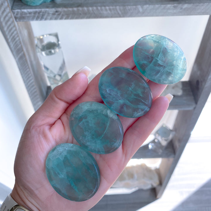 Jumbo Green Fluorite Worry Stone