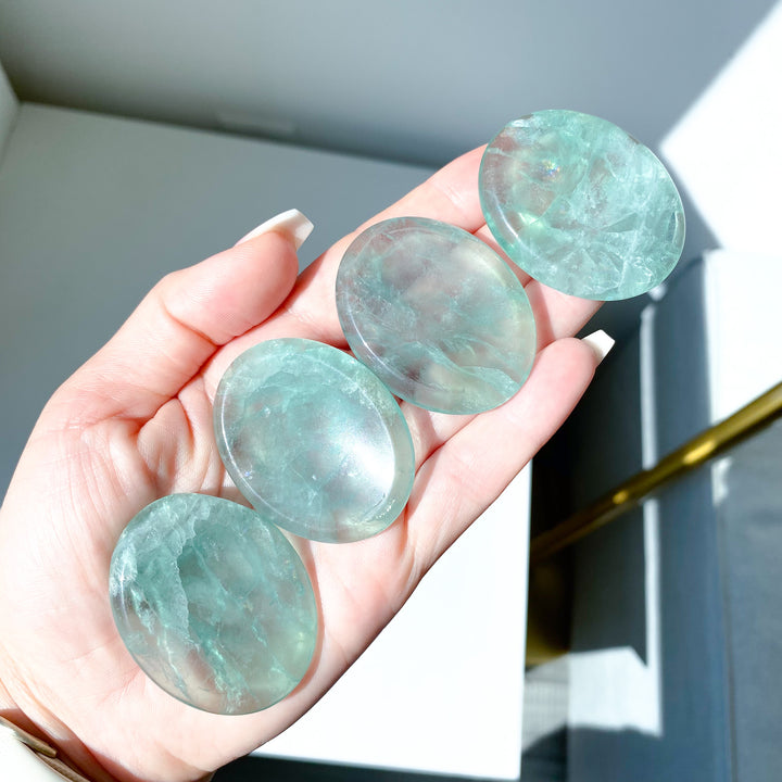 Jumbo Green Fluorite Worry Stone