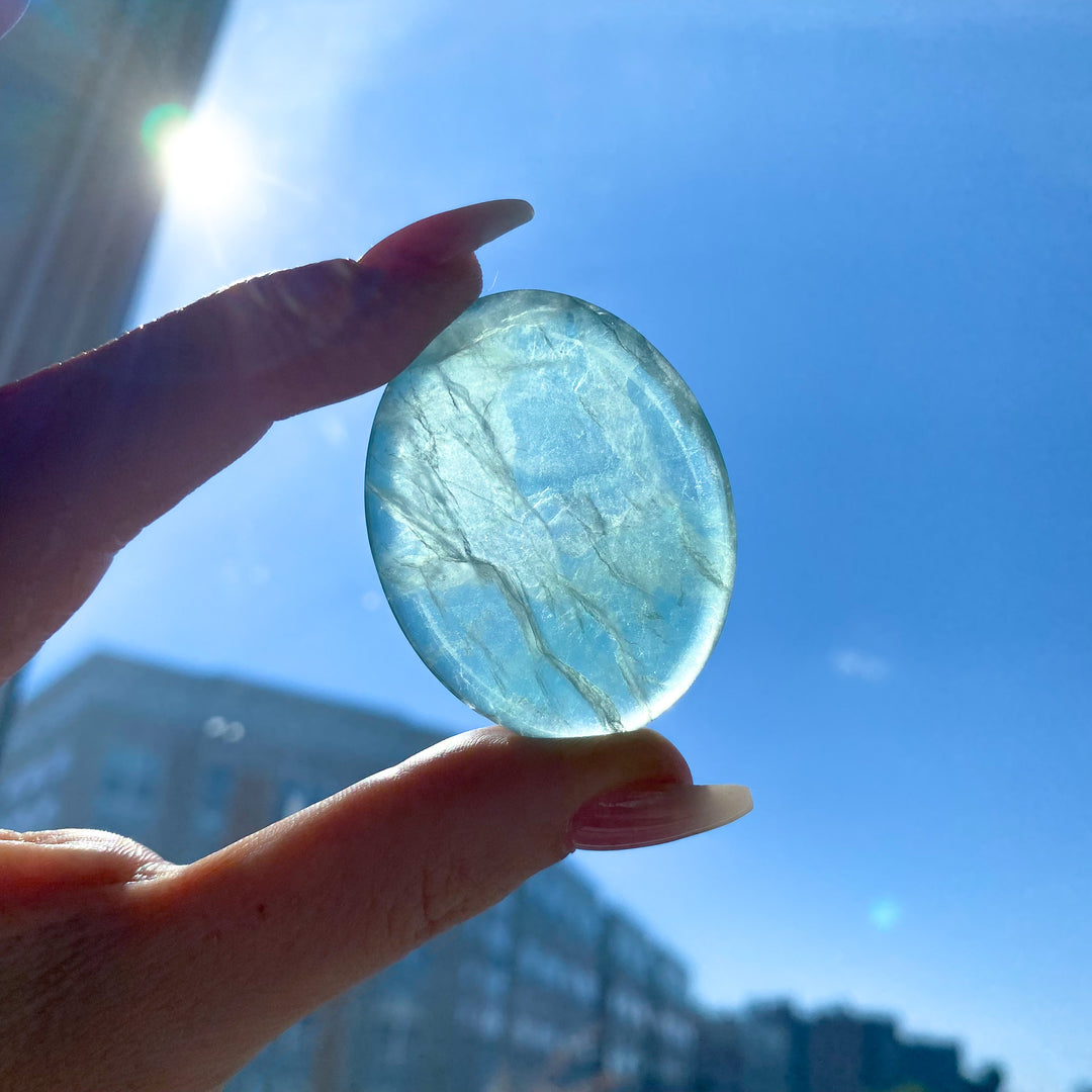 Jumbo Green Fluorite Worry Stone