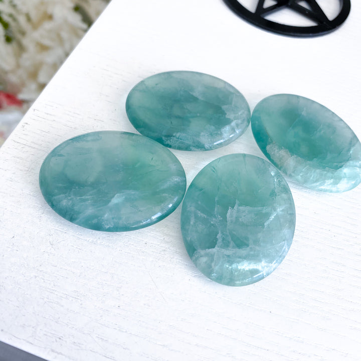 Jumbo Green Fluorite Worry Stone