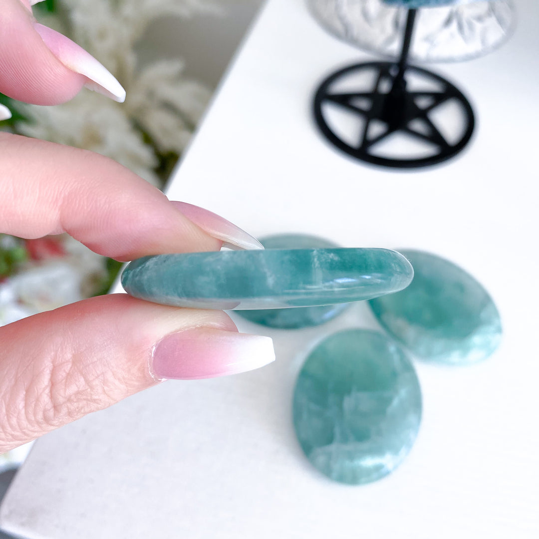 Jumbo Green Fluorite Worry Stone