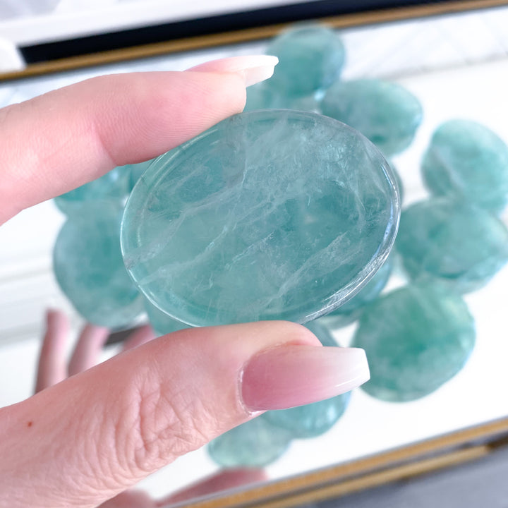 Jumbo Green Fluorite Worry Stone