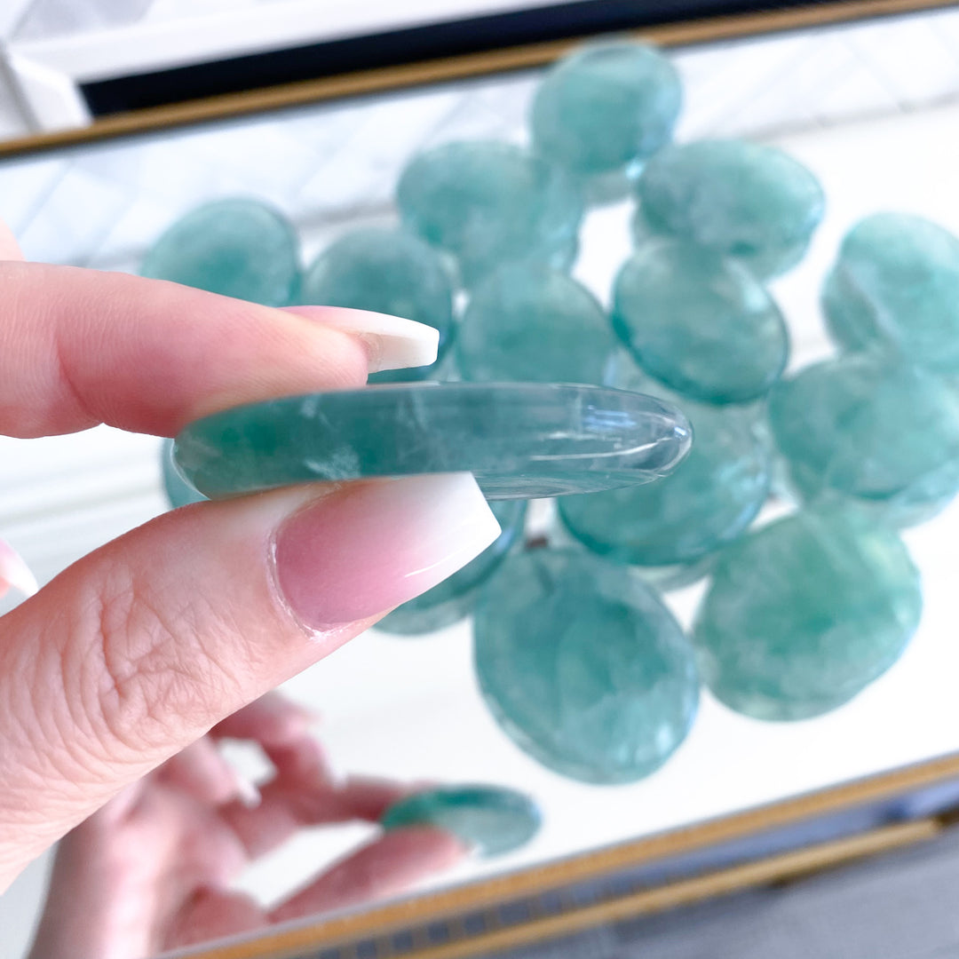 Jumbo Green Fluorite Worry Stone