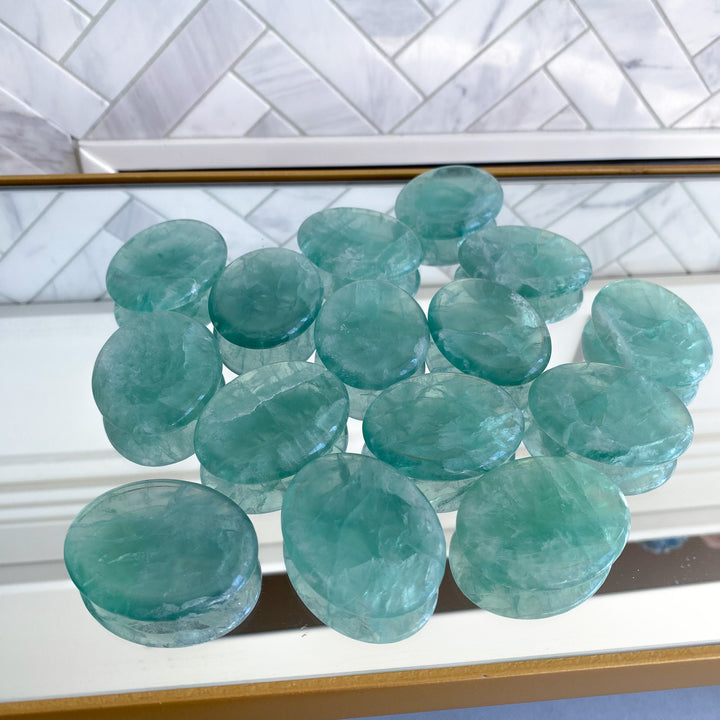 Jumbo Green Fluorite Worry Stone