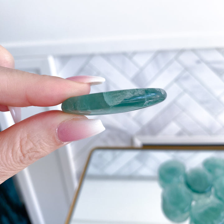 Jumbo Green Fluorite Worry Stone