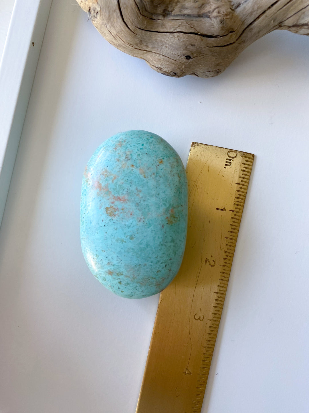 Unique Turquoise Palm Stone #7