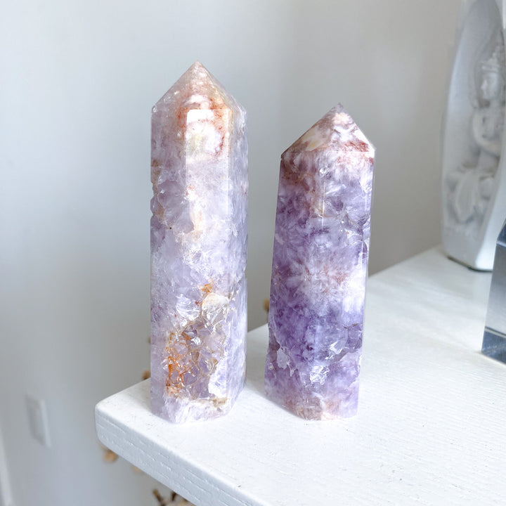 You Choose Amethyst & Flower Agate Tower