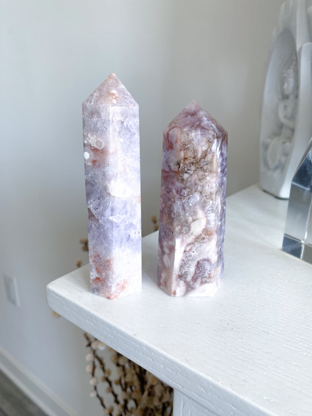 You Choose Amethyst & Flower Agate Tower