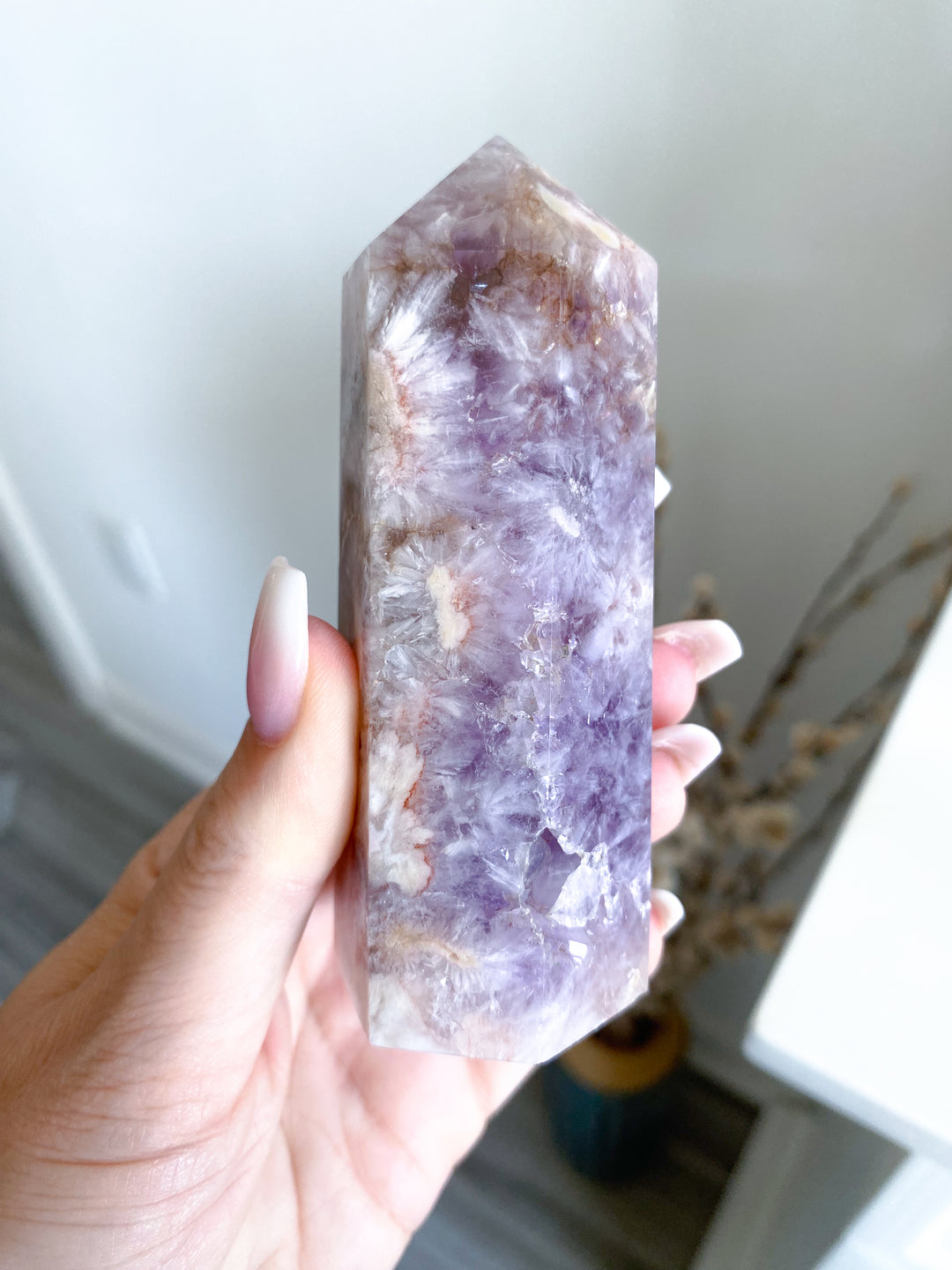 You Choose Amethyst & Flower Agate Tower