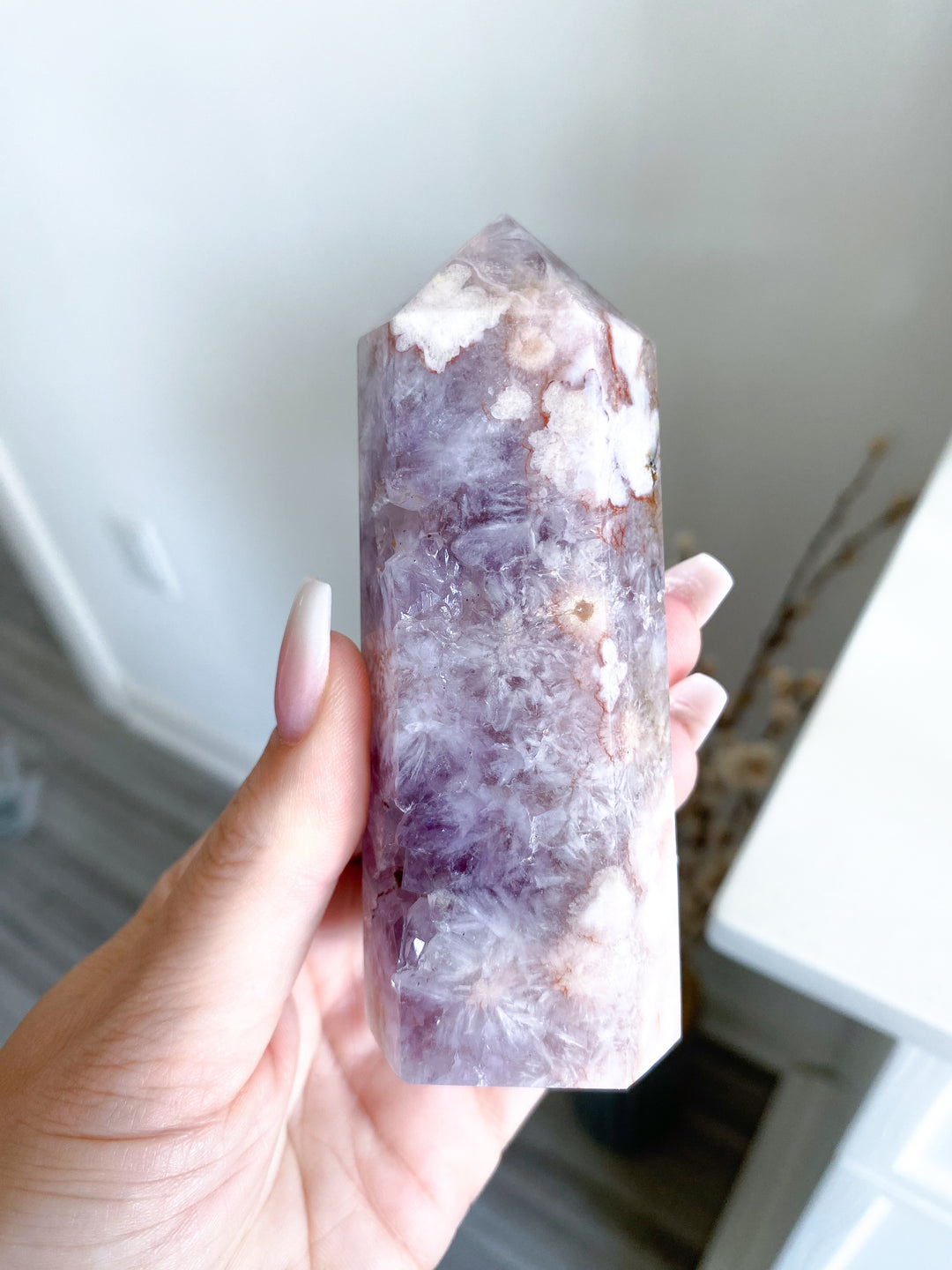 You Choose Amethyst & Flower Agate Tower