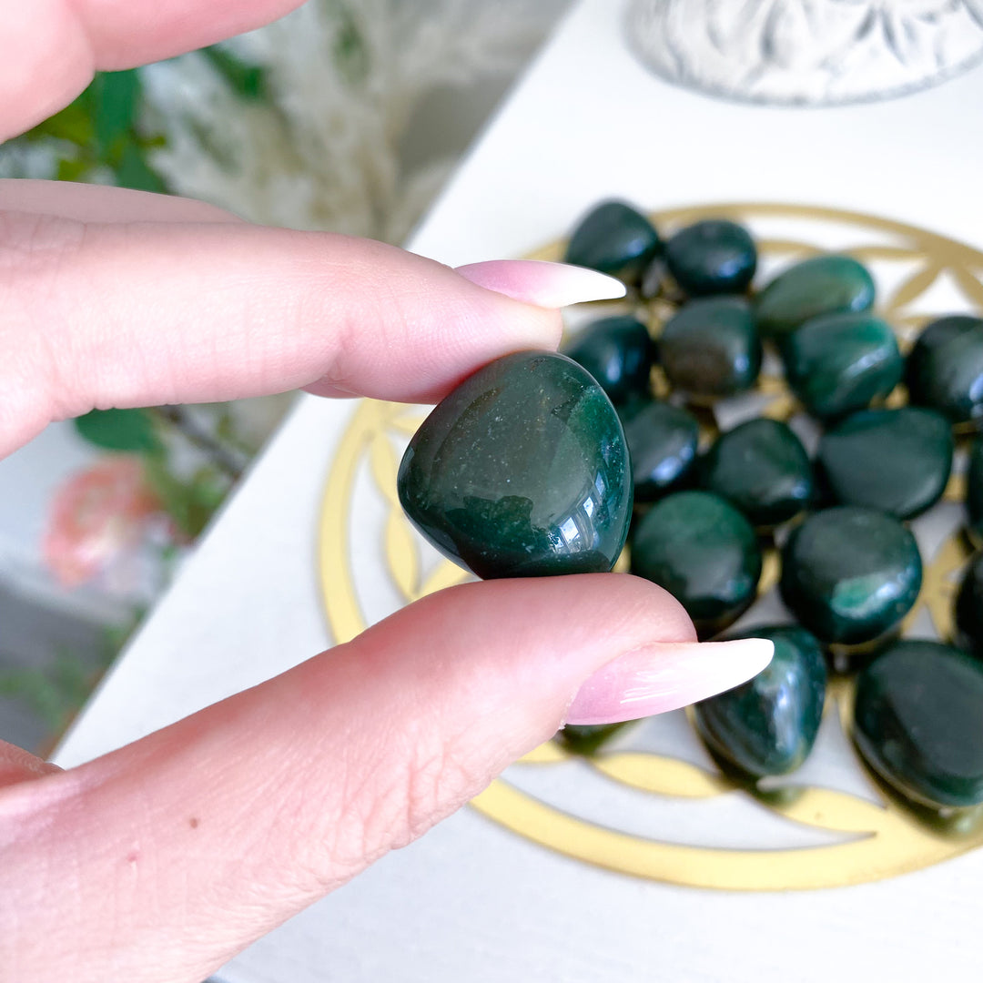 Abundance: Dark Green Aventurine Tumble