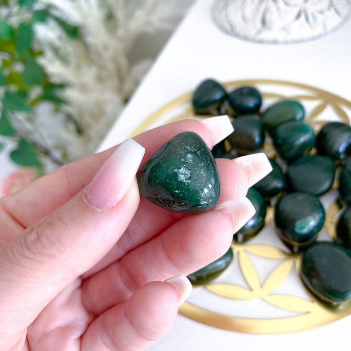 Abundance: Dark Green Aventurine Tumble