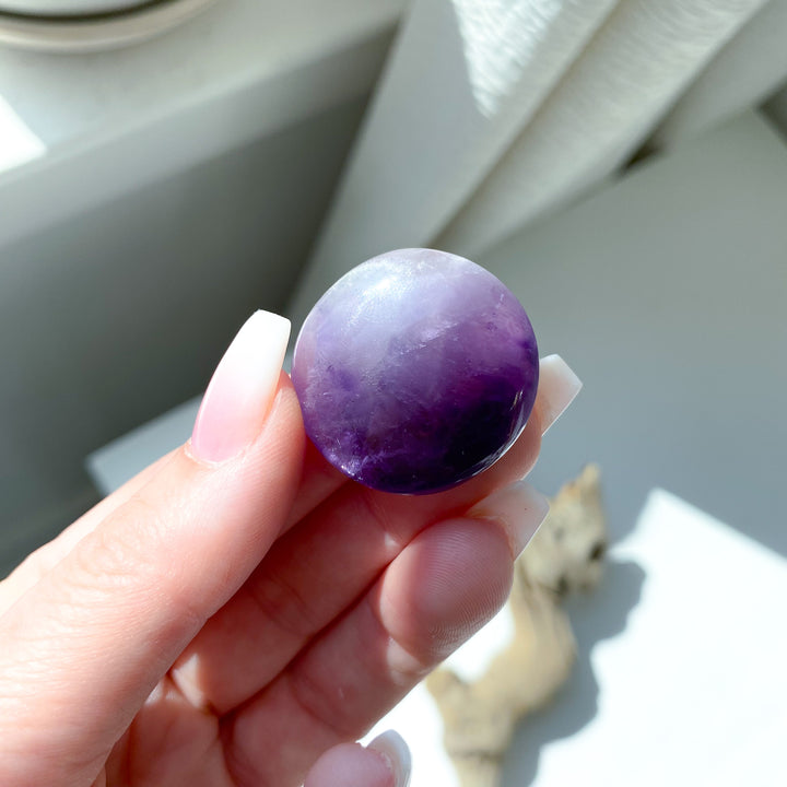 Snake Eye Amethyst Coin 