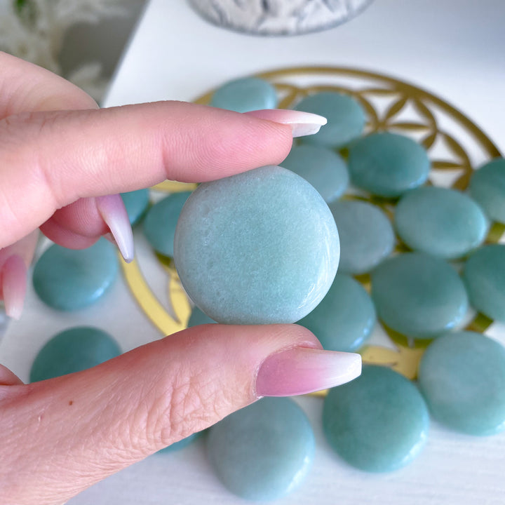 Green Aventurine Coin - Money Attractor