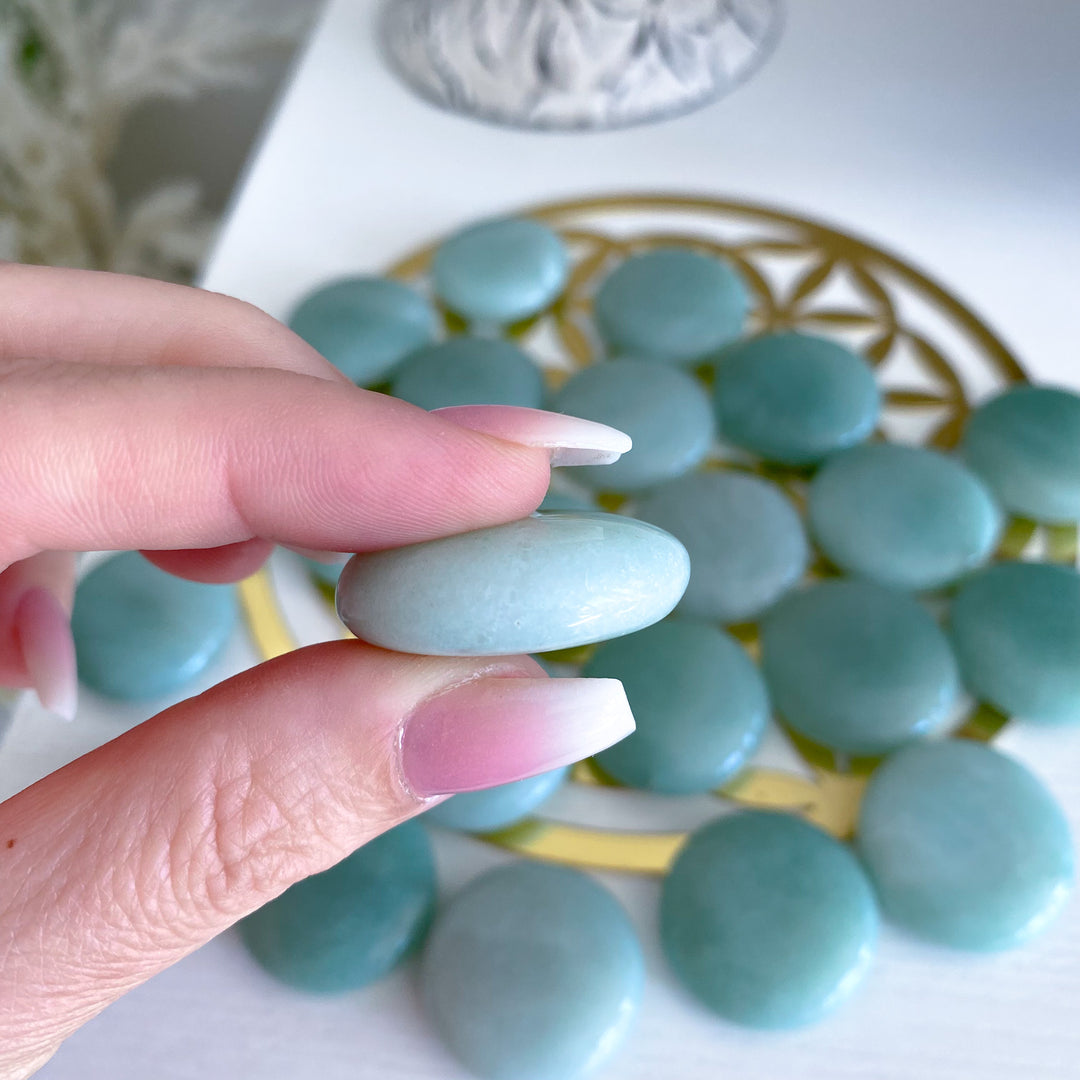 Green Aventurine Coin - Money Attractor