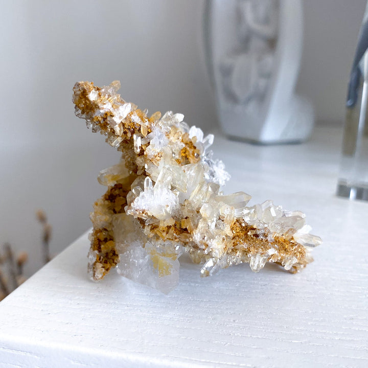 Quartz with Siderite Cluster w/ Tavern Door 