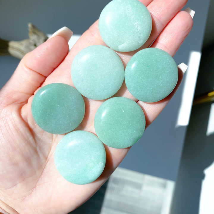 Green Aventurine Coin - Money Attractor