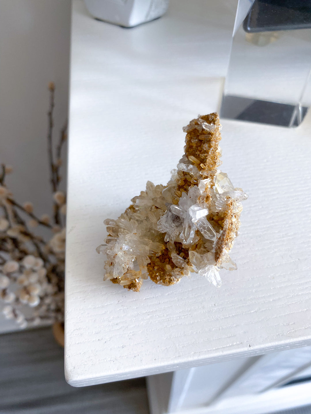 Quartz with Siderite Cluster w/ Tavern Door 