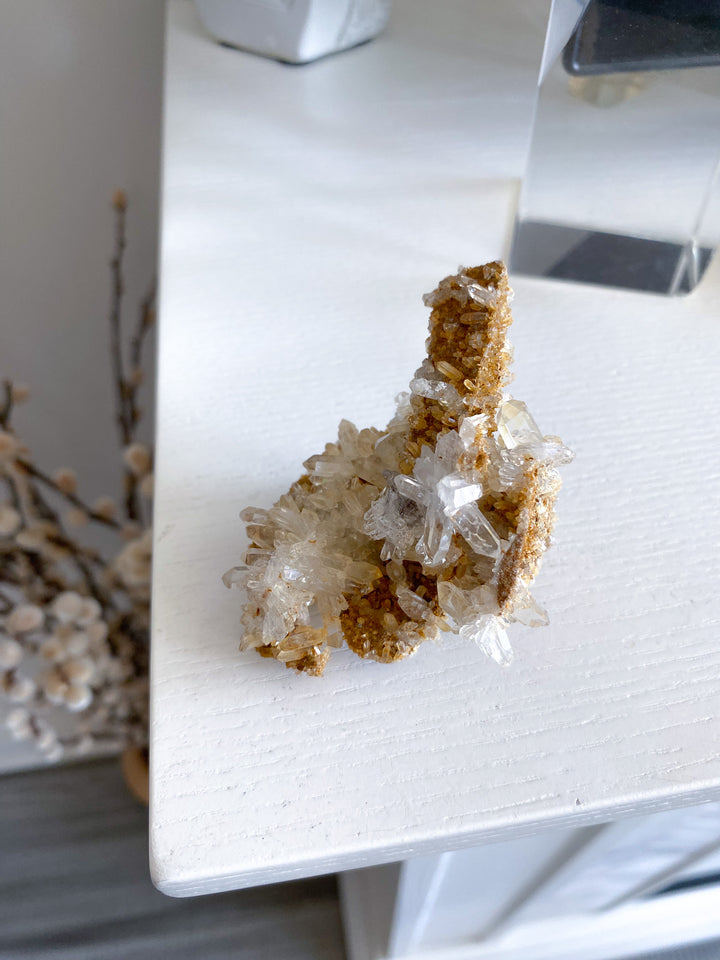 Quartz with Siderite Cluster w/ Tavern Door 