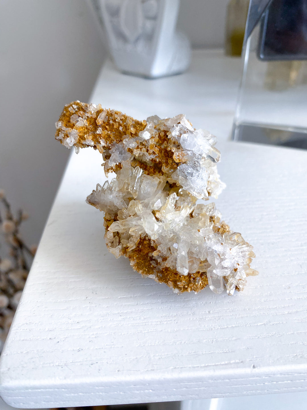 Quartz with Siderite Cluster w/ Tavern Door 