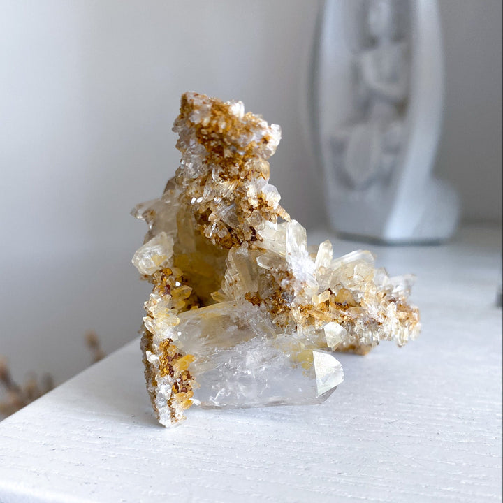 Quartz with Siderite Cluster w/ Tavern Door 