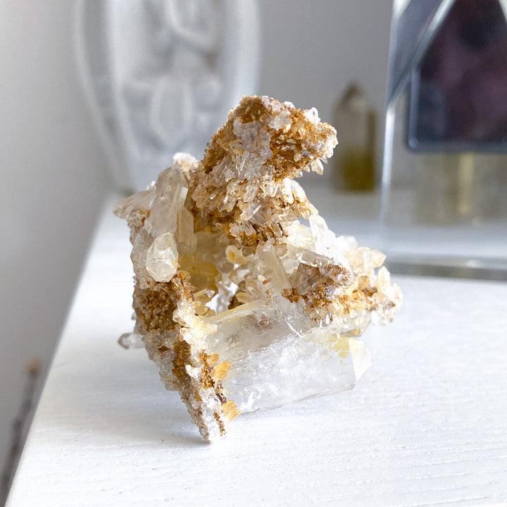 Quartz with Siderite Cluster w/ Tavern Door 