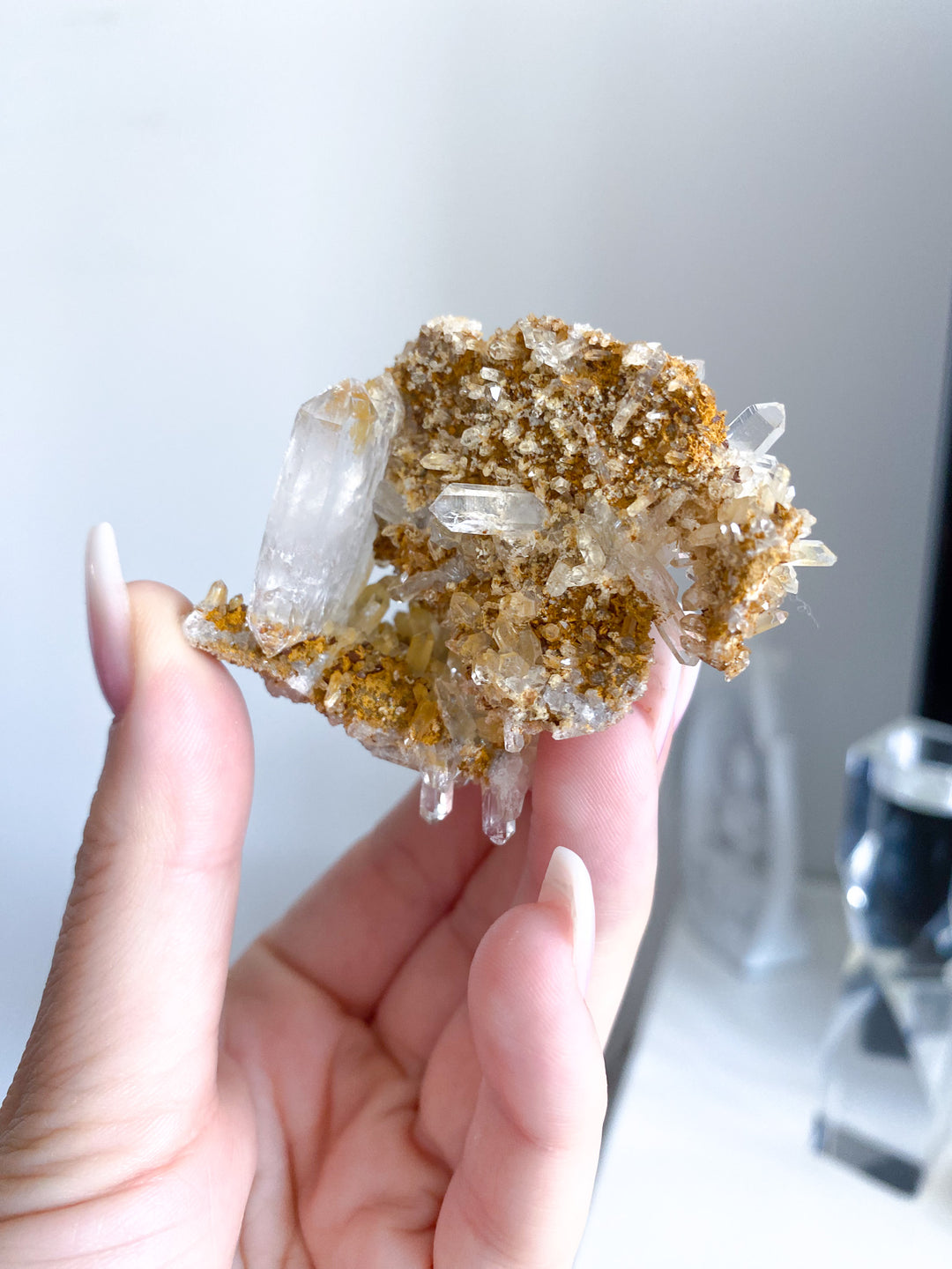 Quartz with Siderite Cluster w/ Tavern Door 