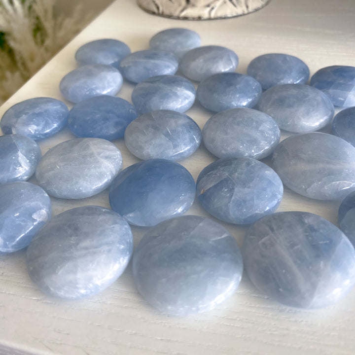 Blue Calcite Coin