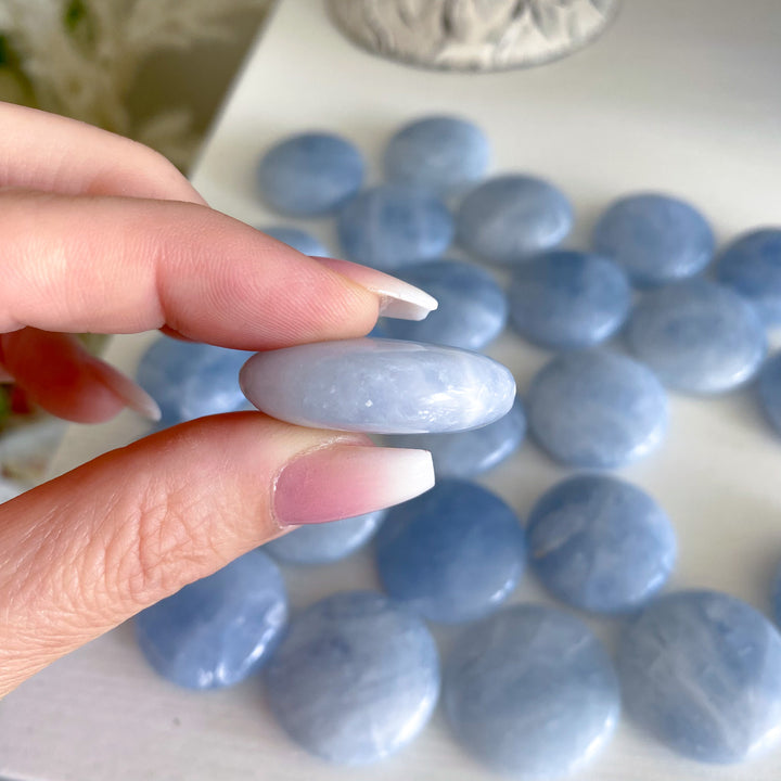Blue Calcite Coin