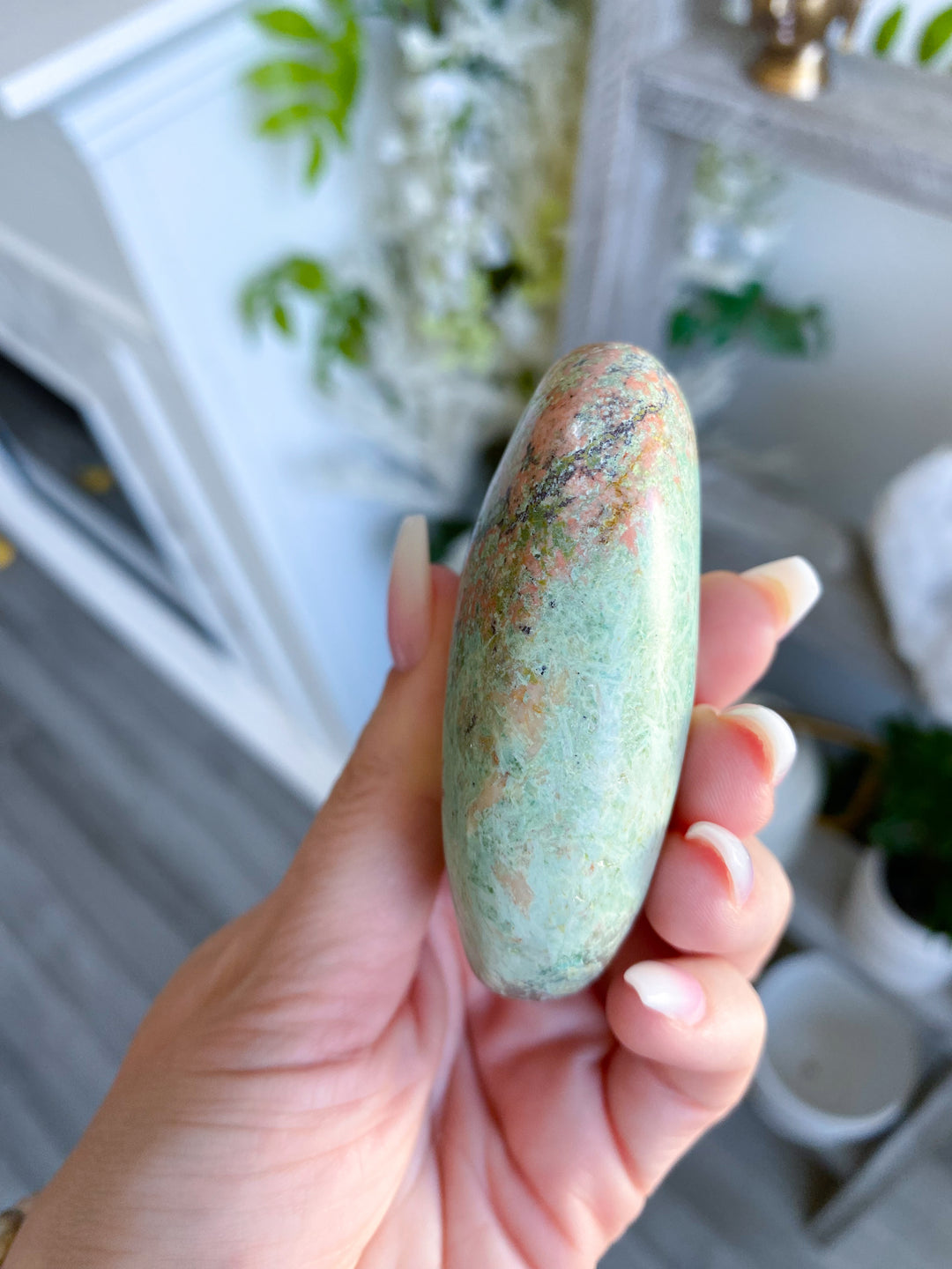 Unique Turquoise Palm Stone #9